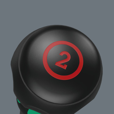 Tua vít 4 cạnh cán tròn Ball-Grip PH2 Wera 05007907001 1850 PH 2 x 150 mm với mũi vít Lasertip chống trượt vít