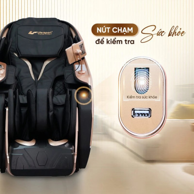 Ghế Massage Toàn Thân Lifesport LS-660E, Ghế Massage Với Hệ Thống Con Lăn Hiện Đại, Điều Khiển Bằng Giọng Nói