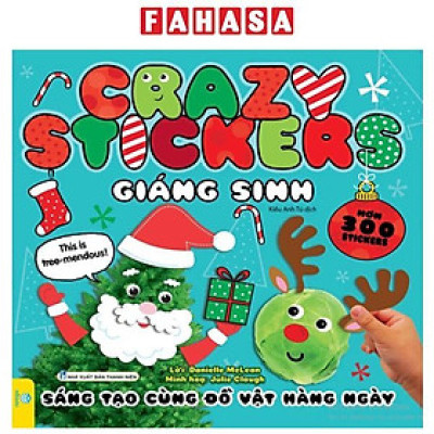 Sách - Crazy Stickers - Giáng Sinh - Sáng Tạo Cùng Đồ Vật Hàng Ngày