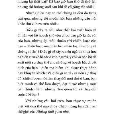 Gieo Thói Quen Nhỏ, Gặt Thành Công Lớn