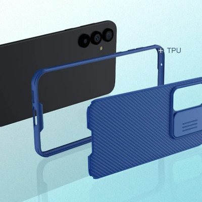 Ốp lưng cho Samsung Galaxy S23 FE bảo vệ camera chống sốc hiệu Nillkin Camshield chống sốc cực tốt, chất liệu cao cấp - hàng nhập khẩu