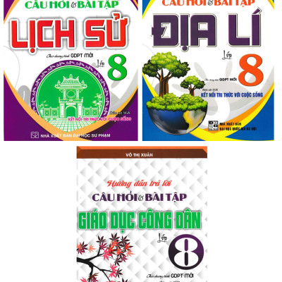 Combo Hướng Dẫn Trả Lời Câu Hỏi Và Bài Tập Lịch Sử + Địa Lí + GDCD Lớp 8 (Sách Kết Nối) (Bộ 3 Cuốn) - HA    