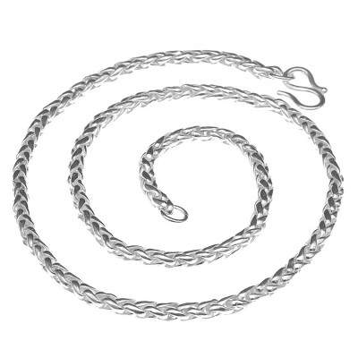 Dây Chuyền Nam  Bạc Ta Kiểu Dây Bông Lúa Bạc Hiểu Minh DBN011S