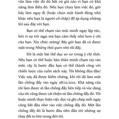 Gieo Thói Quen Nhỏ, Gặt Thành Công Lớn