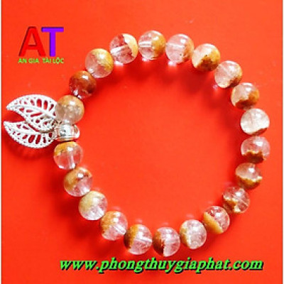 VÒNG PHONG THỦY THẠCH ANH ƯU LINH ĐỎ CAM