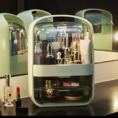 Tủ đựng đồ trang điểm Tủ đựng đồ trang điểm mini 2 tầng có nắp đậy, chống bụi DH-DGD2010mini 2 tầng có nắp đậy, chống bụ