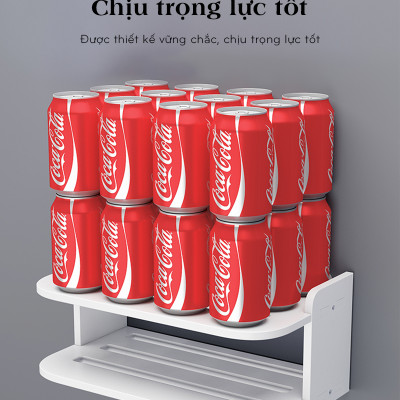 Kệ Wifi Treo Tường 2 Tầng Không Cần Khoan Để Đầu Thu Kỹ Thuật Số, Remote, Điện Thoại - IG407