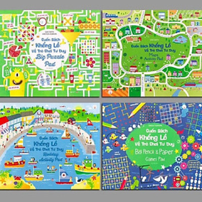 Cuốn sách khổng lồ về trò chơi tư duy (Bộ 4 quyển)