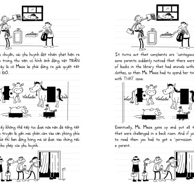 Sách Nhật Ký Chú Bé Nhút Nhát tập 18: No Brainer - Phiên bản tiếng song ngữ Việt-Anh