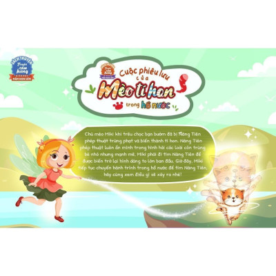 Sách - Cuộc Phiêu Lưu Của Mèo Tí Hon Trong Hồ Nước - 20 Stickers Con Vật - Megabook