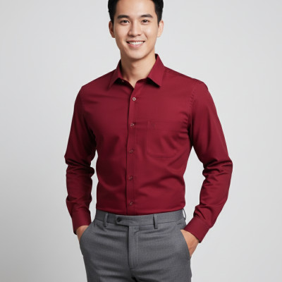 Áo sơ mi tay dài Khatoco