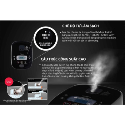 Nồi cơm điện tử cao tần Zojirushi 1.8L NW-QAQ18-BA, sản xuất tại Nhật Bản, bảo hành 3 năm|HÀNG CHÍNH HÃNG