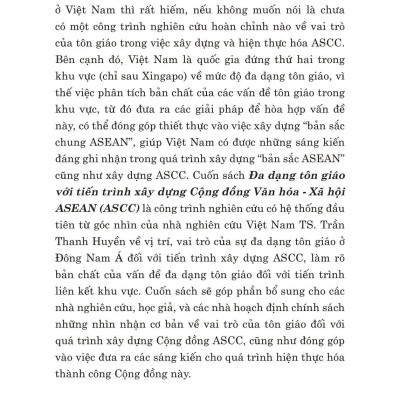 Đa Dạng Tôn Giáo Với Tiến Trình Xây Dựng Cộng Đồng Văn Hóa - Xã Hội Asean (ASCC)