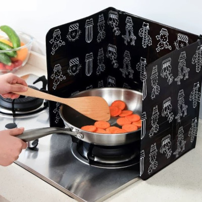 Tấm Chắn Dầu Mỡ Mẫu Hoa Văn Gấp Gọn