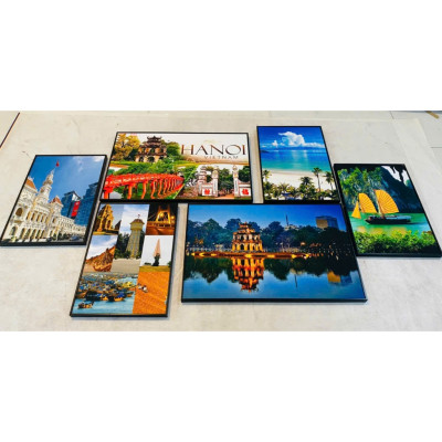 (HCM) Tranh Hà Nội, tranh treo tường phong cảnh Hà Nội,tranh trang trí decor nhà hàng, khách sạn