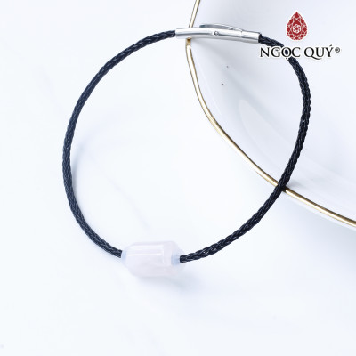 Vòng dây thép đá thạch anh hồng mệnh hỏa, thổ - Ngọc Quý Gemstones