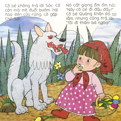 Bé Tập Kể Chuyện - Cô Bé Quàng Khăn Đỏ (Tái Bản 2022)