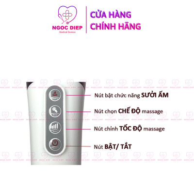 Máy Massage Cầm Tay Pin Sạc OROMI OMR-657 - Công Nghệ Nhật Bản