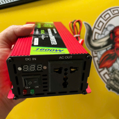 Bộ Biến Tần Kích 12V Lên 220V 1600W Inverter Nhật Bản Sóng Sin Chuẩn – Loại Xịn, Siêu Bền