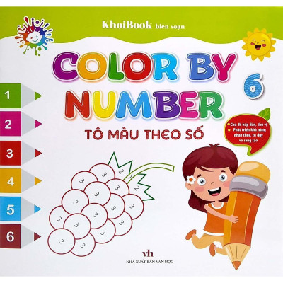 Sách - Color By Number - Tô Màu Theo Số - Tập 6 - Chính Thông Book