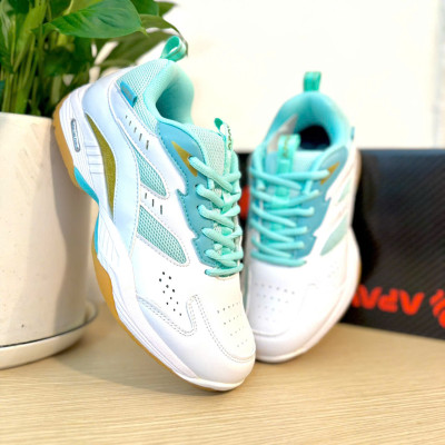 Giày Pickleball, cầu lông nữ Apavi A020 da giày Microfiber siêu bền, cày sân xi măng thoải mái