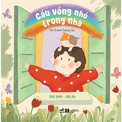 Sách - Bộ Thơ tranh tương tác: Bí mật của trăng - Cầu vồng nhỏ trong nhà (Nhã Nam Official)