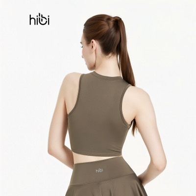  Áo croptop tập Yoga Gym Hibi Sports CR844 Kiểu ba lỗ, kèm mút ngực, chất vải cao cấp