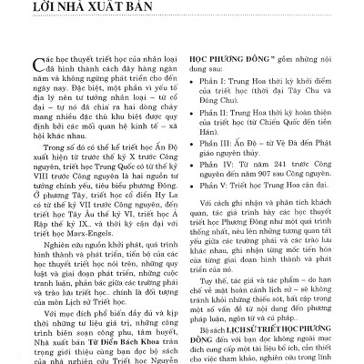 Lịch Sử Triết Học Phương Đông (Tái Bản 2020)