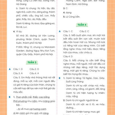 Phiếu Bài Tập Cuối Tuần Tiếng Việt 4 (35 Tuần Học) -MEGA