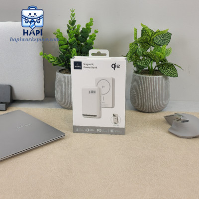 Sạc dự phòng hàng chính hãng WiWU Magnetic Power Bank 30W WI-P031: Công nghệ sạc chuẩn Qi2, từ tính, sạc nhanh