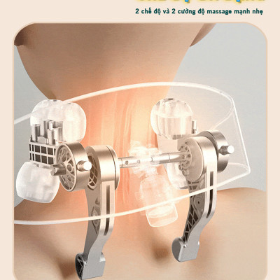 Máy massage cổ vai gáy Nikio NK-139 - Pin sạc, tặng túi xách, nhiệt nóng, động cơ không chổi than êm ái bền bỉ