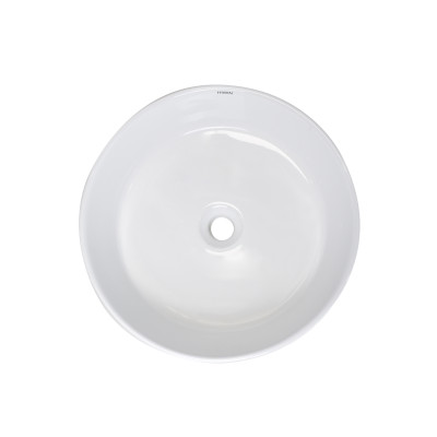 Chậu lavabo trắng sứ dương bàn dáng trụ tròn cao cấp Hiwin LP-8017