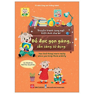 Sách Truyện Tranh Song Ngữ Việt Anh Cho Bé - Đồ Đạc Gọn Gàng Sẵn Sàng Sử Dụng
