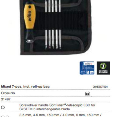 Bộ tua vít ESD 31497