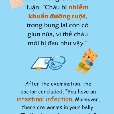 Sách Truyện Tranh Song Ngữ Việt Anh Cho Bé - Cắn Móng Tay Là Xấu Lắm Đấy