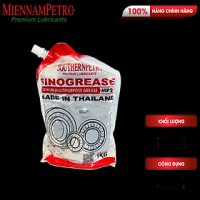 Mỡ Bôi Trơn MiennamPetro Sinogrease Lithium MP2 1KG Đa Dụng Bảo Vệ Xe Ô Tô Và Các Thiết Bị Công Nghiệp Cao Cấp