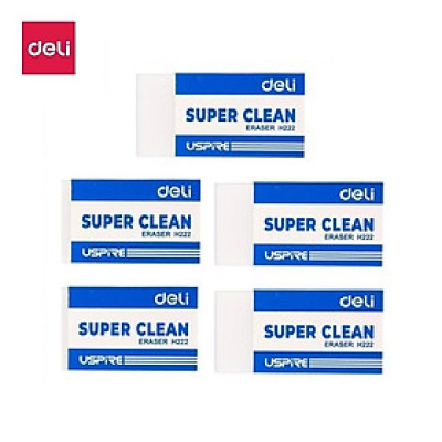 Set 5 viên tẩy trắng siêu sạch Deli H222 / Gôm trắng USPIRE 222 EH222