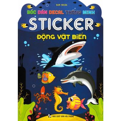 Sách - Bóc Dán Decal Thông Minh Sticker - Combo 9 Cuốn - Hồng Ân