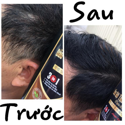 Dầu Gội Thảo Dược Đen Tóc SINORI 500 ml, Dầu Gội Phủ Bạc Nhuộm Tóc Cao Cấp Thiên Nhiên Chiết Suất Từ Nhân Sâm, Hà Thủ Ô, Ngũ Bội Tử, Trắc Bạch Diệp, Vừng Đen, Gừng