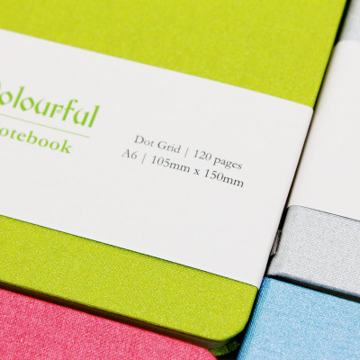 Sổ Colourful Notebook A6 - Dòng Kẻ Chấm - 120 Trang 100gsm - The Sun - Màu Xanh Biển