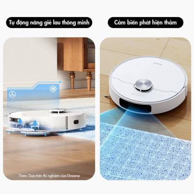 Robot Hút Bụi Lau Nhà Dreame L10 Prime Giặt Giẻ Tự Động 4000 Pa - Hàng Chính Hãng