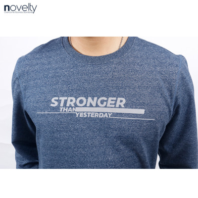 Bộ nỷ chui đầu họa tiết phản quang Novelty Regular fit xanh xám đậm NBNMMDMT3R230635B