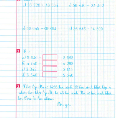 Luyện Tập Toán 4 Quyển 1 - Trình Bày Trên Giấy Ô Li (Bộ Sách Chân Trời Sáng Tạo) _HA