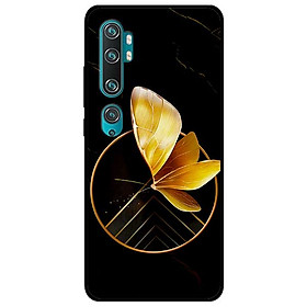Ốp lưng dành cho Xiaomi Mi Note 10 mẫu Vòng Tròn Bướm Vàng