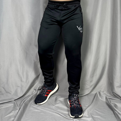 Quần tập gym nam dài DO GYM SHOP logo thêu, thun poly 4 chiều thoáng mát