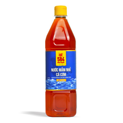 Nước mắm Nhỉ Cá cơm 584 Nha Trang - 25 độ đạm - Chai nhựa 1Lit