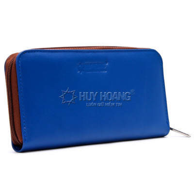  Bóp nữ Huy Hoàng cao cấp 1 khóa màu cam, hồng, xanh dương, vàng HT3145-46-47-57