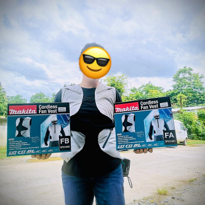 ÁO KHOÁC KHÔNG TAY LÀM MÁT DÙNG PIN SIZES-L (KHÔNG KÈM PIN VÀ ĐẾ SẠC) MAKITA DFV214A02 - HÀNG CHÍNH HÃNG