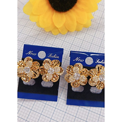 Bông tai nữ trái châu mạ vàng 18k