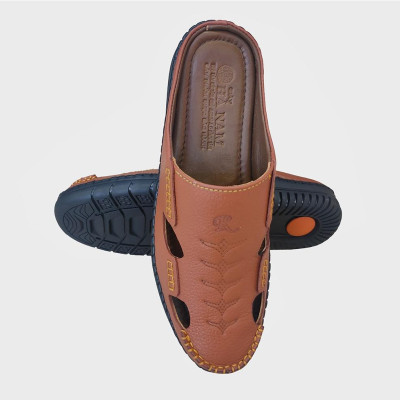 Dép Bít Mũi Nam HÀ NAM Da Bò Thật Cao Cấp GSB20106